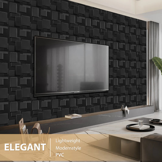 Panneaux Muraux 3D Noir