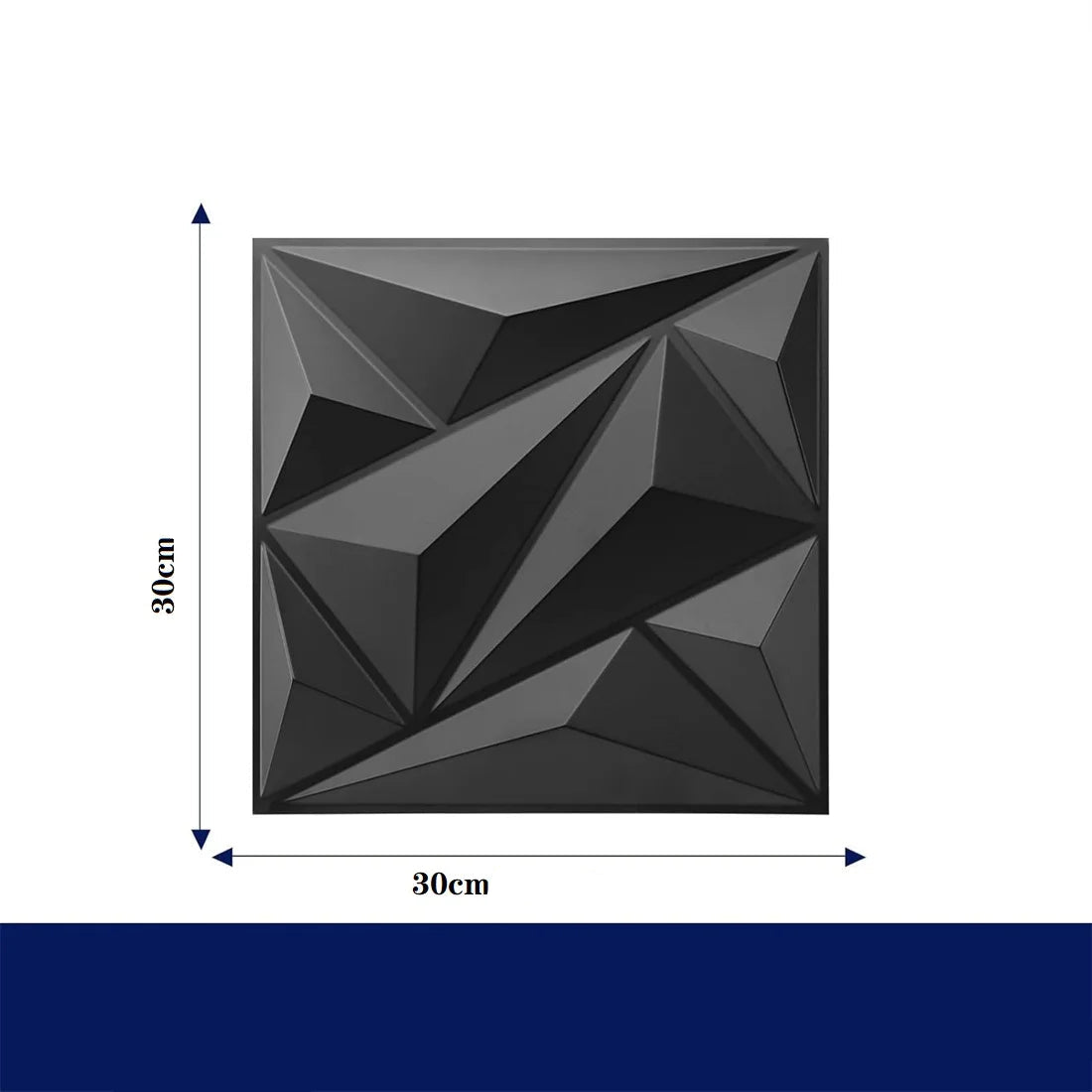 Lot De 10 Panneaux Muraux 3D